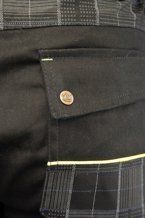 Spodnie robocze monterskie z kieszeniami Stretch Cordura elastan r 28