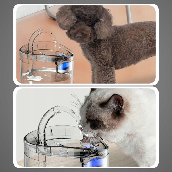 POIDŁO DLA ZWIERZĄT AUTOMATYCZNE DLA PSÓW KOTÓW 1800ML FONTANNA WODNA