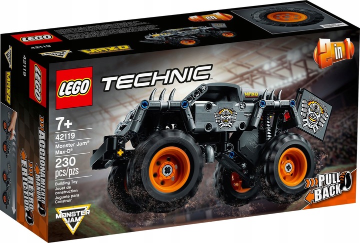 LEGO TECHNIC 42119 MONSTER TRACK Jam Max-D 2w1