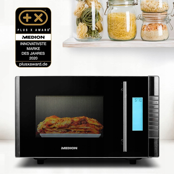 Kuchenka mikrofalowa+GRILL 20L niemiecka Medion,8 Programów,800W,LED