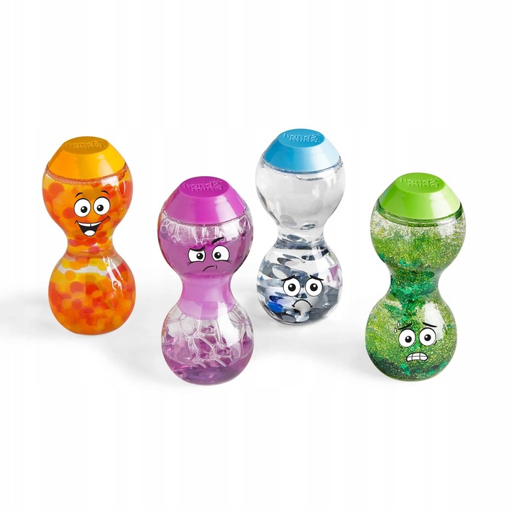 Tuby sensoryczne Wyraź swoje uczucia butelki emocje zestaw 4 szt. część 2