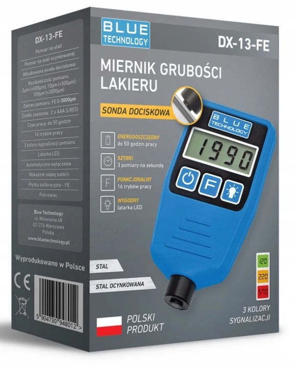 Miernik grubości lakieru DX-13-FE BLUE TECHNOLOGY