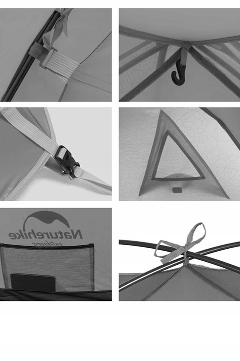 Namiot turystyczny Naturehike P-Series 4 UV - zielony