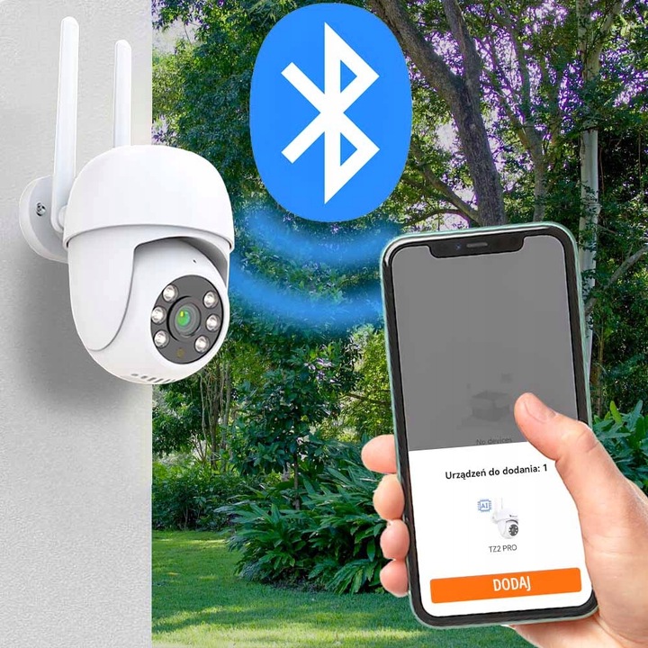 Kamera IP WiFi Zewnętrzna Obrotowa Bezprzewodowa 4Mpx ORLLO TZ2 PRO +GRATIS