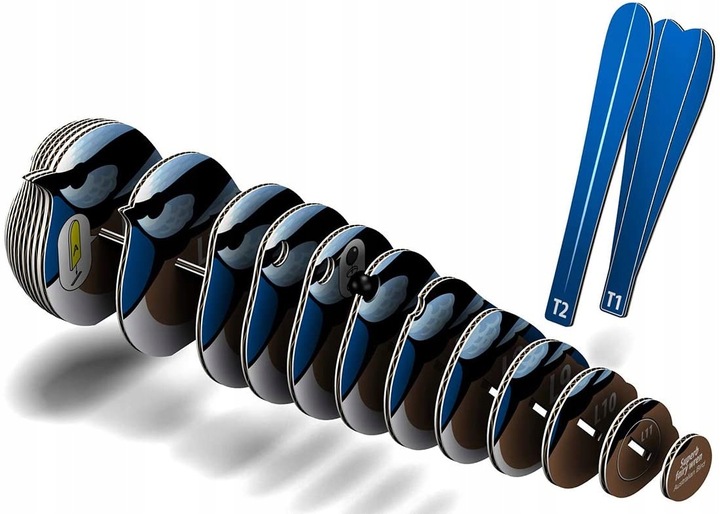 Strzyżyk Ptaszek Eugy. Eko Układanka Puzzle 3D