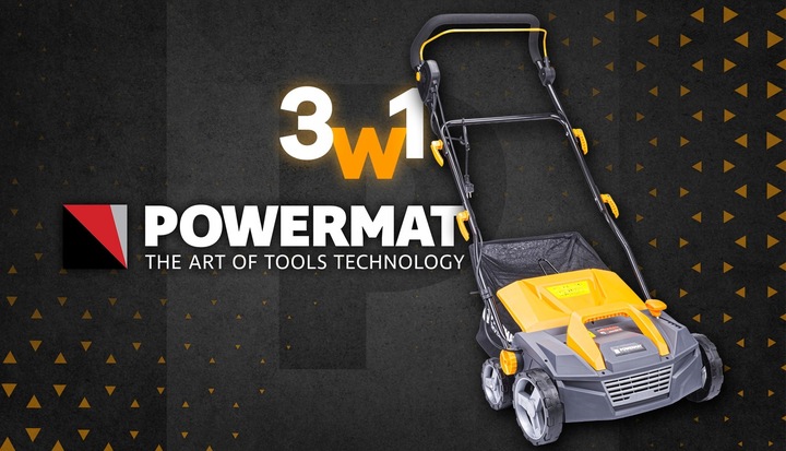 AERATOR WERTYKULATOR ELEKTRYCZNY Z KOSZEM 3w1 2550W AERACJA WERTYKULACJA