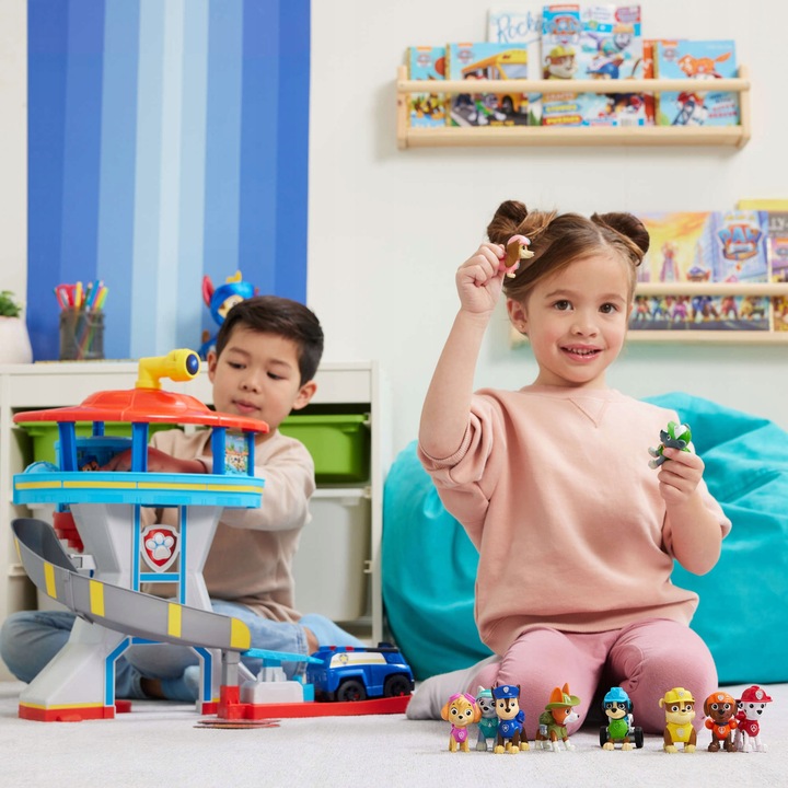 PSI PATROL BAZA ZE ZJEŻDŻALNIĄ CHASE + POJAZD RADIOWÓZ