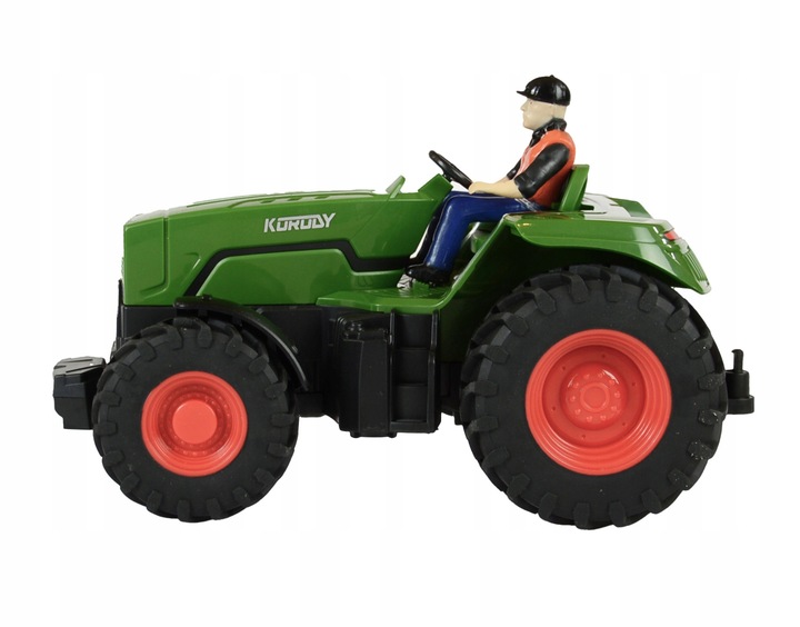 TRAKTOR ZDALNIE STEROWANY DLA DZIECI CIĄGNIK RC Z ZGRABIARKĄ + AKUMULATOR