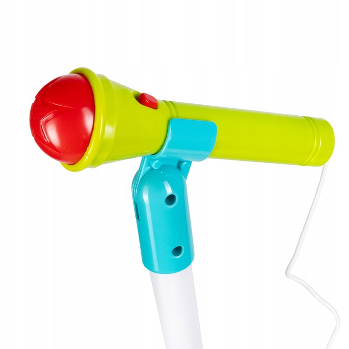 MIKROFON KARAOKE FUNKCJA NAGRYWANIA ZESTAW Z STATYWEM REGULACJA ŚWIATŁA LED