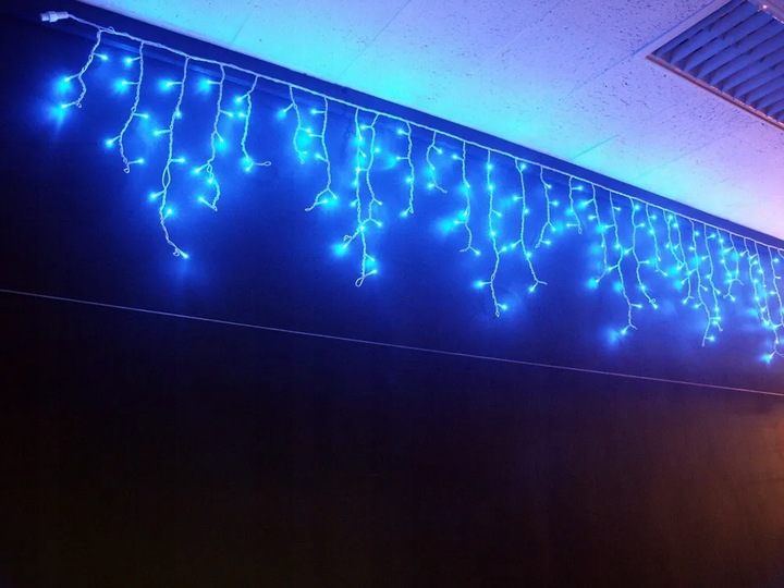 SOPLE FLASH 500 LED ZEWNĘTRZNE CHOINKOWE lampki NIEBIESKIE z Flashem