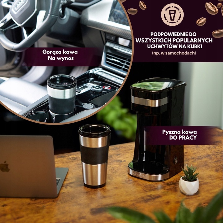 EKSPRES PRZELEWOWY CLATRONIC KA Z KUBKIEM TERMICZNYM NA WYNOS, DO AUTA