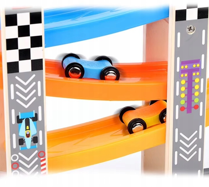 TOR SAMOCHODOWY DUŻY ZJEŻDŻALNIA DLA AUTEK 8szt (W076)