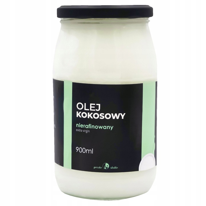 Olej kokosowy NIERAFINOWANY extra virgin 900ml