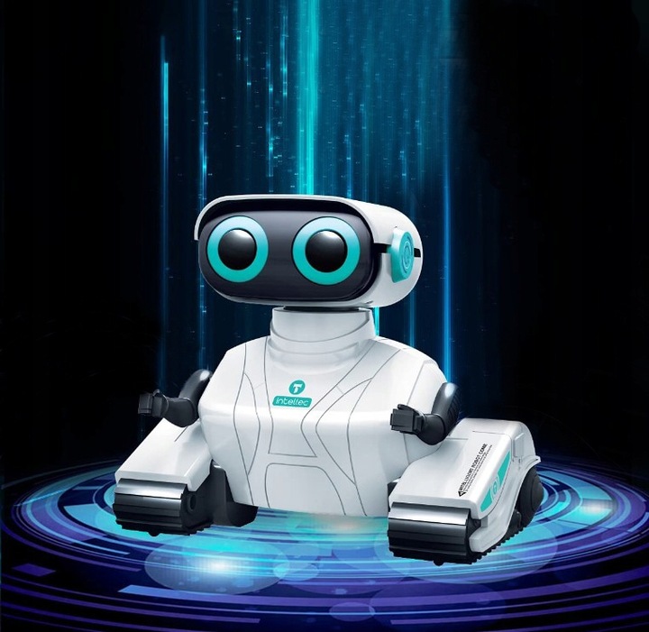 ROBOT INTERAKTYWNY ZDALNIE STEROWANY NA PILOT RC DLA DZIECI DŹWIĘK LED