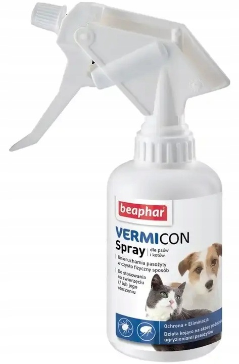 Beaphar Vermicon Spray na kleszcze i pchły dla psa i kota 250ML