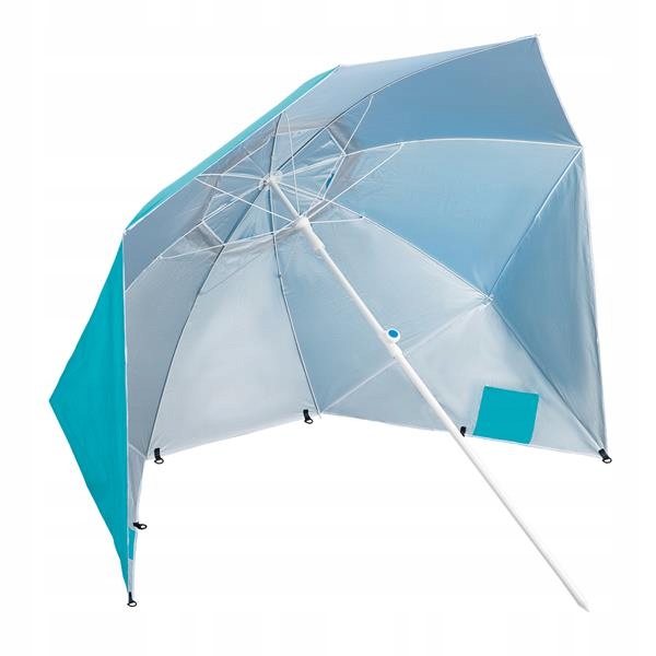 Parasol ogrodowy 190cm plażowy funkcjonalny 2w1 parawan osłona przed UV
