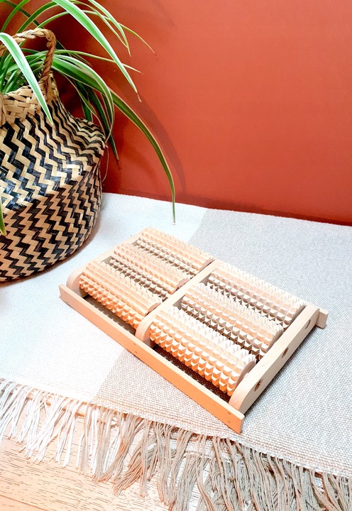 Drewniany Wałek do Masażu Stóp