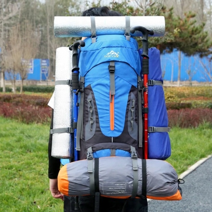 Plecak turystyczny trekkingowy plecak górski 70L Traper 3 BLACK