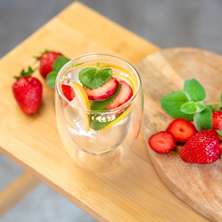 6X Szklanki Termiczne Do Kawy Latte Drinków 350ML Zestaw podwójne szkło