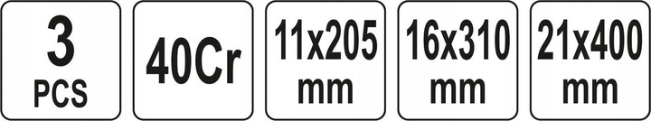 Zestaw łomów 3 cz.