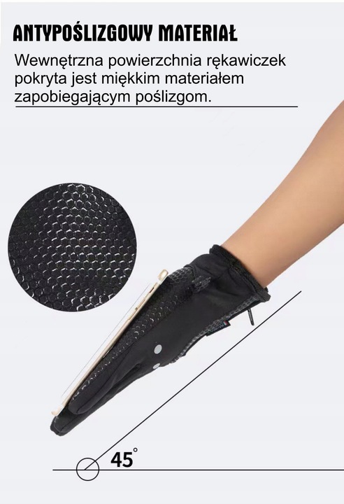 Rękawice Górskie Softshell Narty Rower Touch XXL