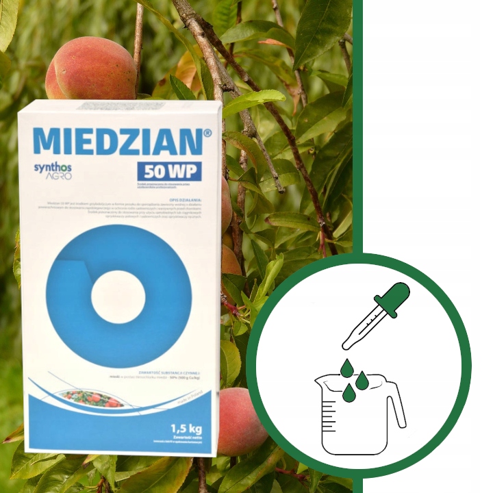Miedzian 50 WP 1,5 KG grzybobójczy parch zaraza