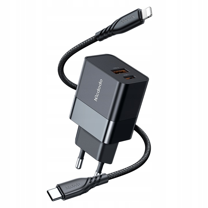 MCDODO SZYBKA ŁADOWARKA USB + USB-C 20W DO IPHONE