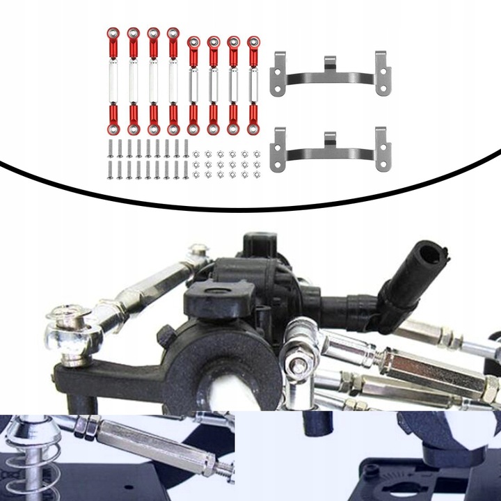 RC Car Pull Rod Base Drążek ściągający 1:12 dla MN D90 D91 MN99S Truck