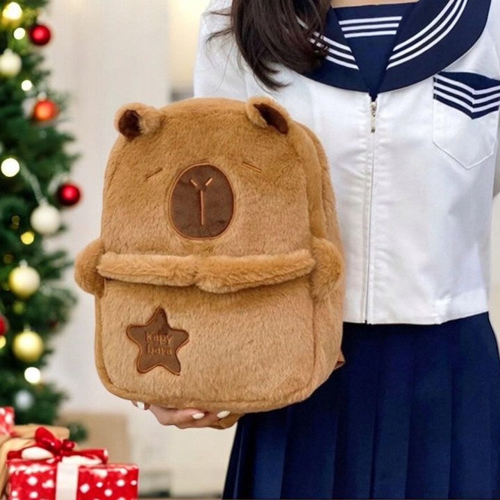 PLECAK PLUSZOWY KAPIBARA PLECACZEK DO PRZEDSZKOLA SZKOŁY DLA DZIECKA DZIECI