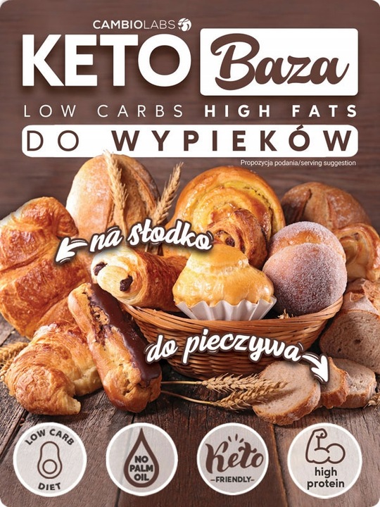 MIESZANKA KETO CHLEBOWA, BAZA DO WYPIEKÓW Chleb, pizza, bułki, pieczywo