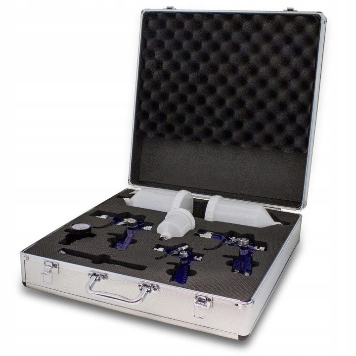 Pistolety Lakiernicze HVLP Natryskowe ZESTAW 3 szt