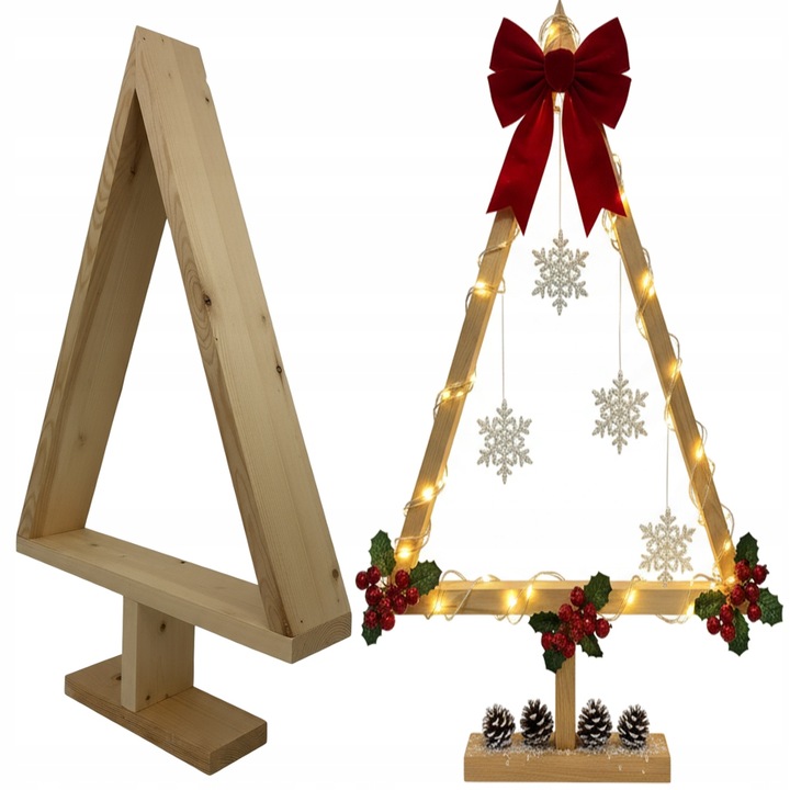 CHOINKA STELAŻ DREWNIANA 102cm ŚWIĘTA STROIK BAZA DO KOMPOZYCJI- XXXXL