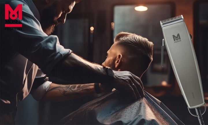 MASZYNKA DO WŁOSÓW MOSER PRIMAT TYTAN PRO 1230 STARBLADE 48mm + 8 NASADEK