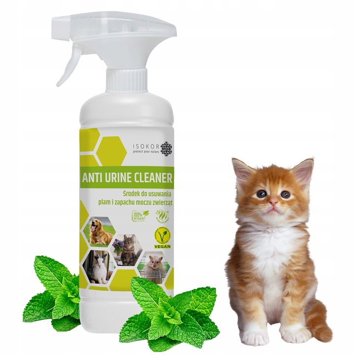 POCHŁANIACZ NEUTRALIZATOR ZAPACHÓW MOCZU KOTA ISOKOR 1L ANTI URINE CLEANER