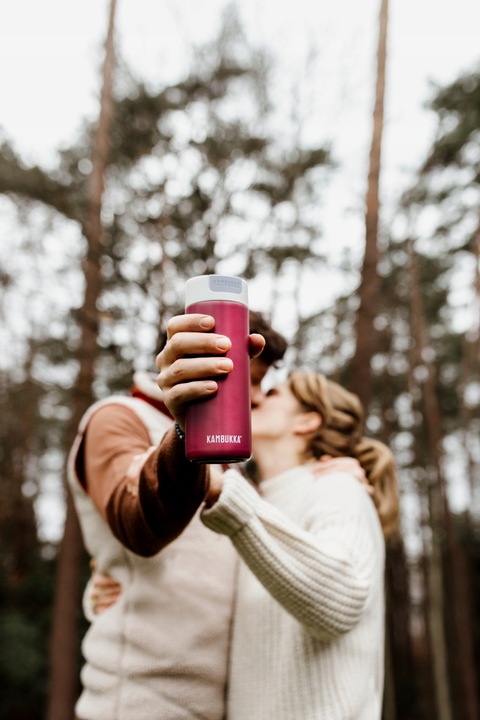 Kambukka kubek termiczny Olympus 500ml Aurora Pink kubek z pokrywką termos