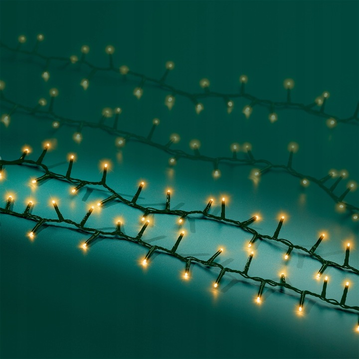 Gęste Oświetlenie Choinki COMPACT Lampki 3000 LED 60 M Klasyczny ciepły