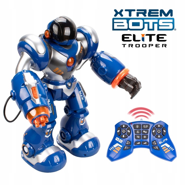 TmToys XTREM BOTS ELITE TROOPER Robot do nauki programowania Z AKUMULATOREM
