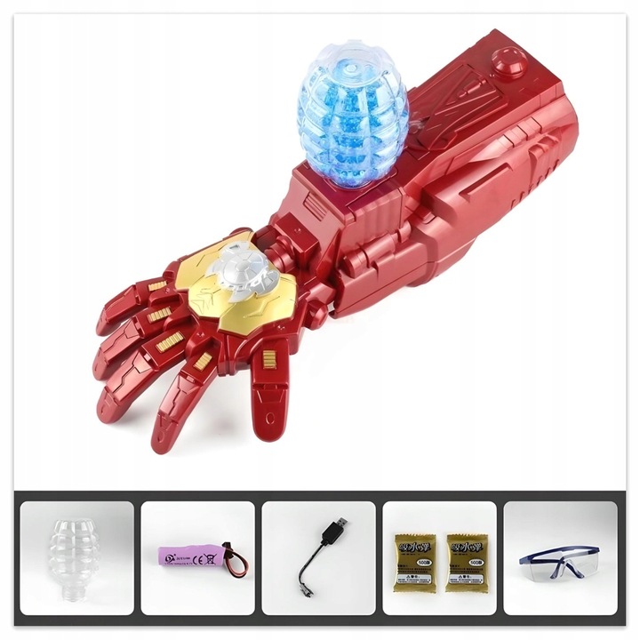 PISTOLET AUTOMATYCZNY NA KULKI ŻELOWE WODNE KARABIN DUŻY GUN IRON MAN