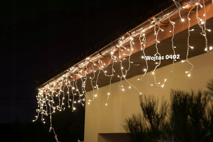 SOPLE 300 LED 11M ZEWNĘTRZNE LAMPKI KURTYNA +FLASH