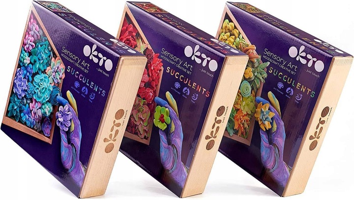 Zestaw Kreatywny do robienia obrazków Kwiaty z Ciastoliny OKTO 10010