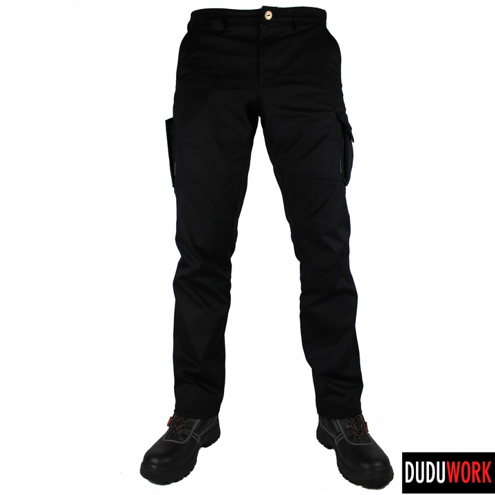 SPODNIE ROBOCZE BHP DuduWork Czarne Elastyczne 60