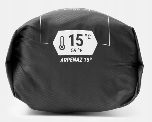 Śpiwór kempingowy Quechua Arpenaz 15°