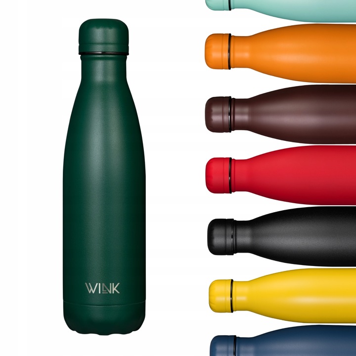 Butelka termiczna WINK DARK GREEN 500ml, bez BPA