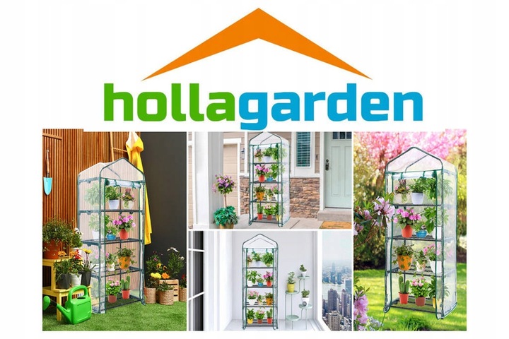 MINI SZKLARNIA FOLIA BALKONOWA 4 Półki 160x70x50cm Rośliny Kwiaty Sadzonki