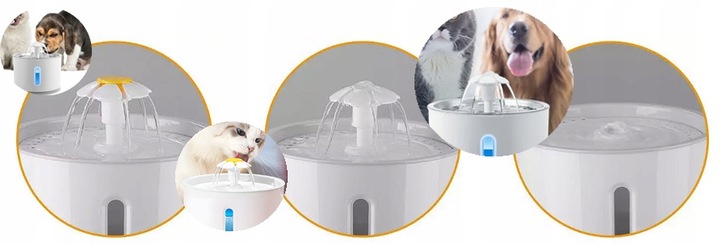 FONTANNA POIDEŁKO POIDŁO AUTOMATYCZNE MISKA WODNA ZWIERZĄT PSA KOTA 2.4L