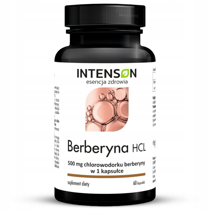 INTENSON BERBERYNA MAX HCL 500mg chlorowodorku odchudzanie 60 kapsułek