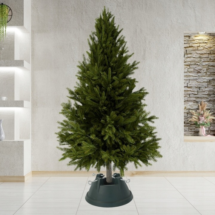 Stojak pod choinkę ZIELONY nowoczesny POJEMNIK na wodę 2,2m STABILNY średni