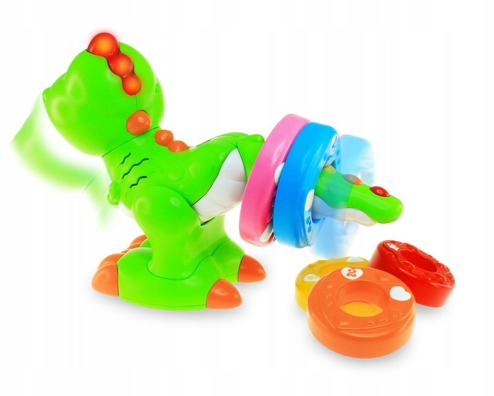 Dumel Interaktywny Figlarny Dino z Obręczami