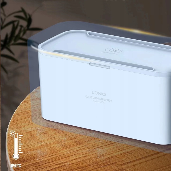 Ładowarka Listwa Zasilacz Organizer Kabli USB QI