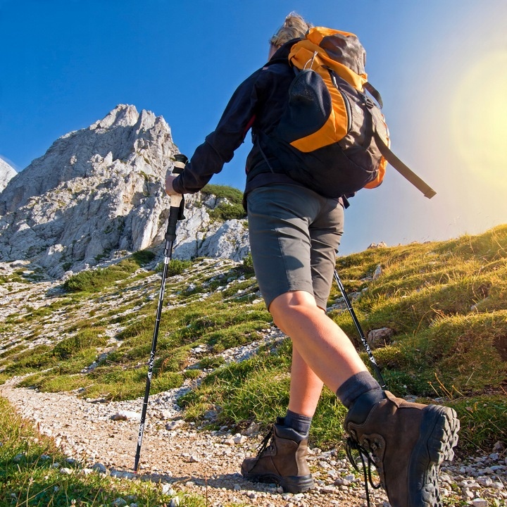 KIJE TREKKINGOWE SKŁADANE KIJKI W GÓRY DO TURYSTYCZNE REGULOWANE ALUMINIOWE